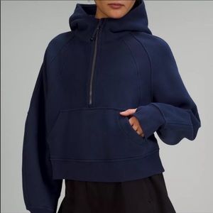 Lululemon Scuba Oversized 1/2 Zip Hoodie Navy